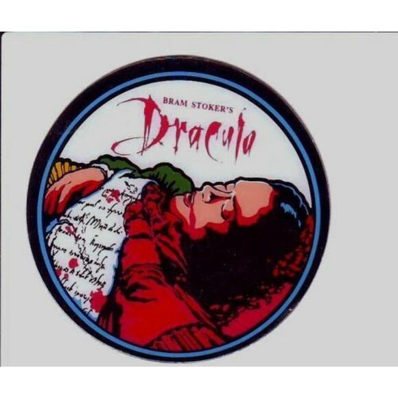 Dracula Bram Stokers Pinball Game Plastic Coaster Vampire Horror Halloween 1993 - Picture 1 of 2